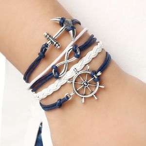 Braided Anchors Bracelet